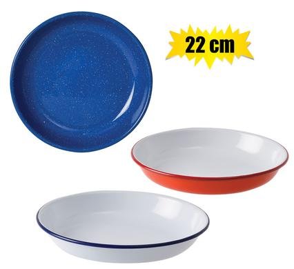 Plate enamel 22cm pasta