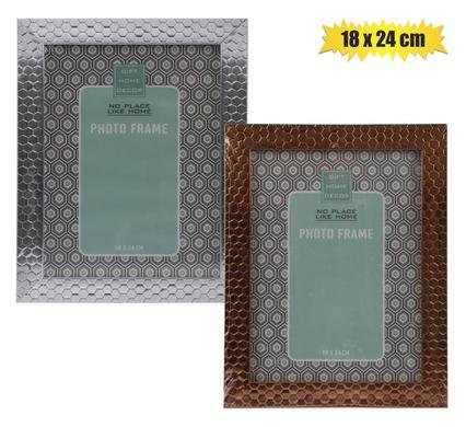 Picture frame pl metallic 18x24cm asstd