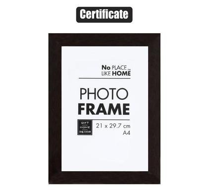 Picture-frame certificate pl mahogany