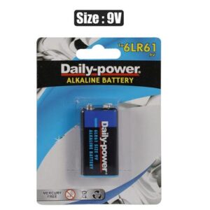 Batteries alkaline size:9volt/6lr61 1pce