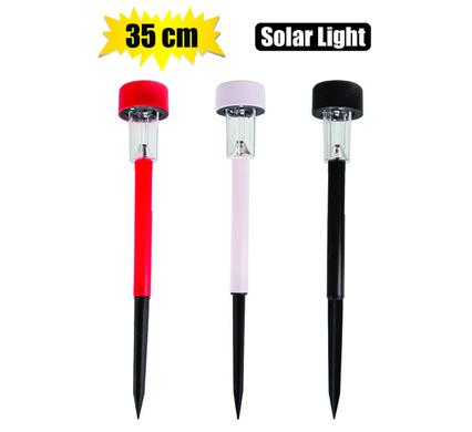 Solar garden light 35cm plastic in pdq