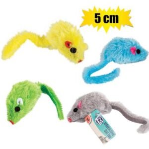 Pet cat toy asstd mouse 5cm pdq