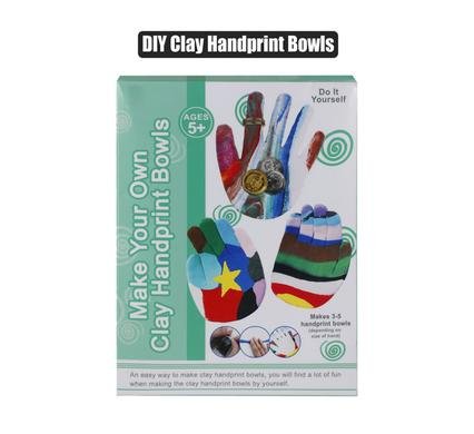 Art+craft diy clay handprint bowls