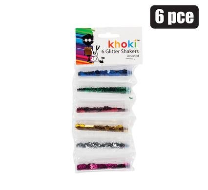 Art+craft glitter 6pce thin