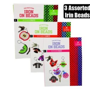 Art+craft iron on bead keyrings