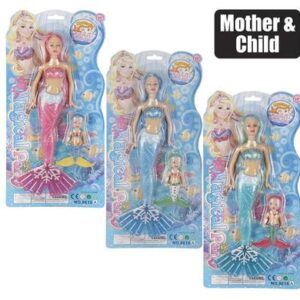 Doll mermaid mom & child