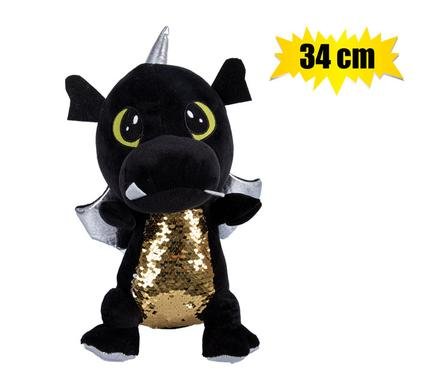 Plush dino w/sequins 34cm