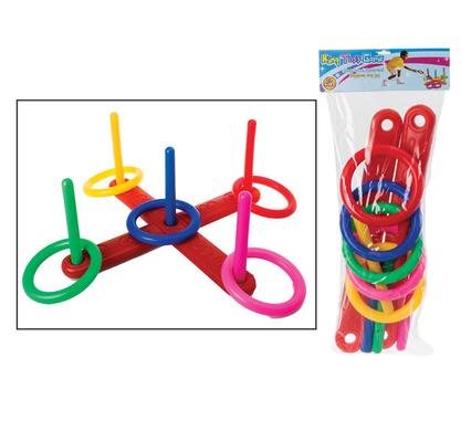 Sport game throw ring set w/5 rings