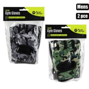 Fitness gym gloves men assorted 2pc