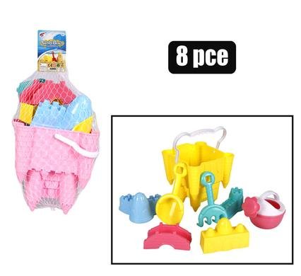 Beach-set 17cm bucket + 6 accessories