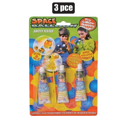Novelty space balloons 3pc