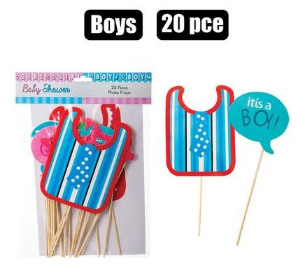 Party photo prop it's a boy 20pc