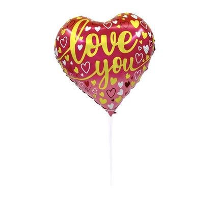 Balloon a/fill love you v-day 45cm
