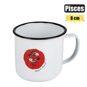 Mug enamel horoscope pisces 8cm
