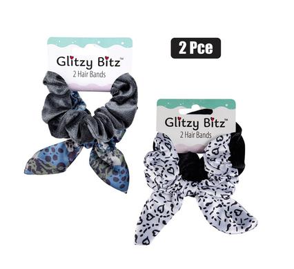 Hair band scrunchie & printed 2pc