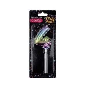Candle birthday balloon-4 rainbow 5cm