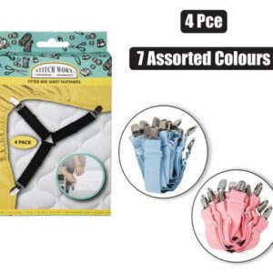 Haberdashery fitted sheet fastners 4pc
