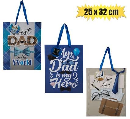 Gift-bag designer lrg 25x32cm dad