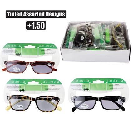 Reading glass tinted asst strenght:+1.5