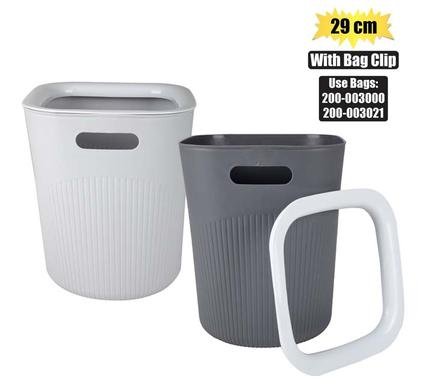 Wastepaper-basket pl 29cm w/bag clip
