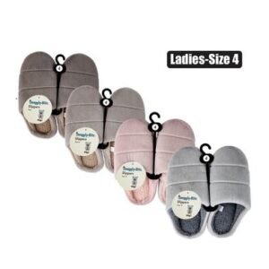 Slipper slip-in plain pvc-sole size 4