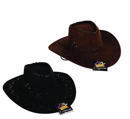 Dress up hat cowboy adult assorted