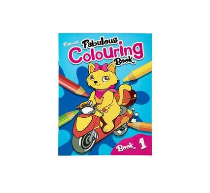 Book colouring fun with fabulous 1