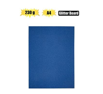 Art+craft a4 glitter board 230gsm blue d