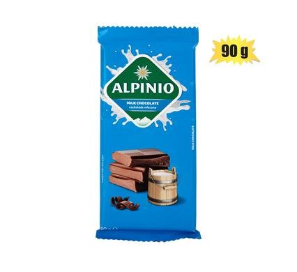 Sweet choc bt alpinio milk slab 90g (th)