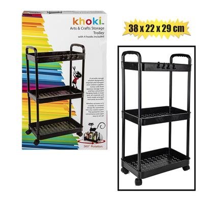 Art&craft trolley on wheels 68x35x22cm
