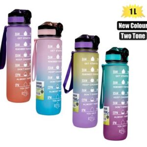 Water bottle 1l two-tone