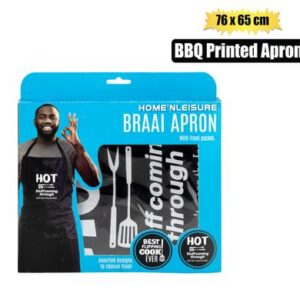 Apron printed bbq gift box 76x65cm