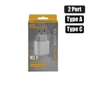 Usb plug-adaptor 2 ports type a + type c