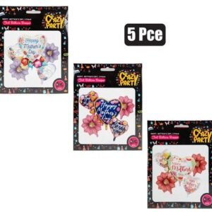 Balloons helium mday bouquet 5pc f-04