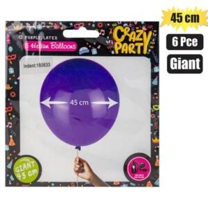 Balloons giant 6pc purple f-02