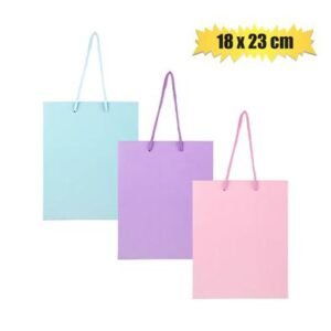 Gift-bag pastel color med 18x23cm