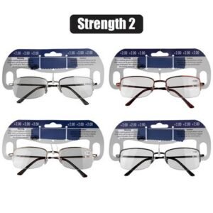 Reading glass metal asstd strength:2