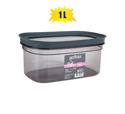 Cannister vinto oval 1l smoke color