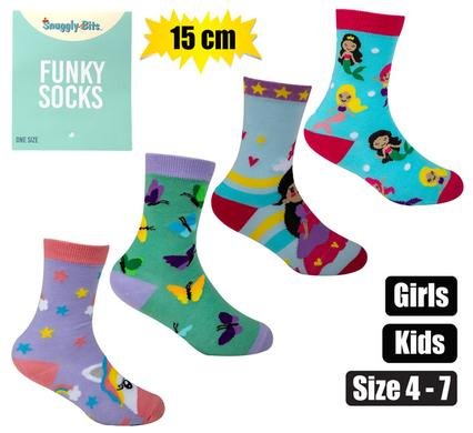 Socks kids girls size 4-7 (15cm)