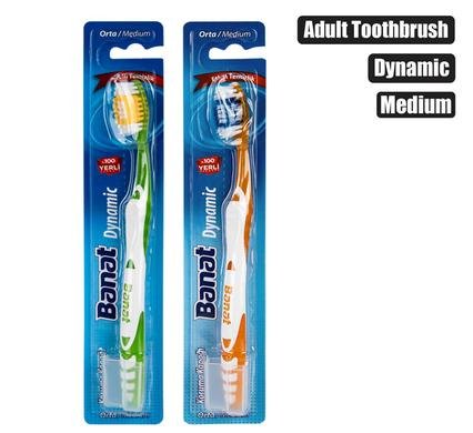 Tooth brush w/cap adult dynamic medium