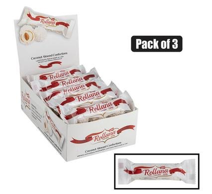 Sweet choc dl rollana cnut & almond 3pk