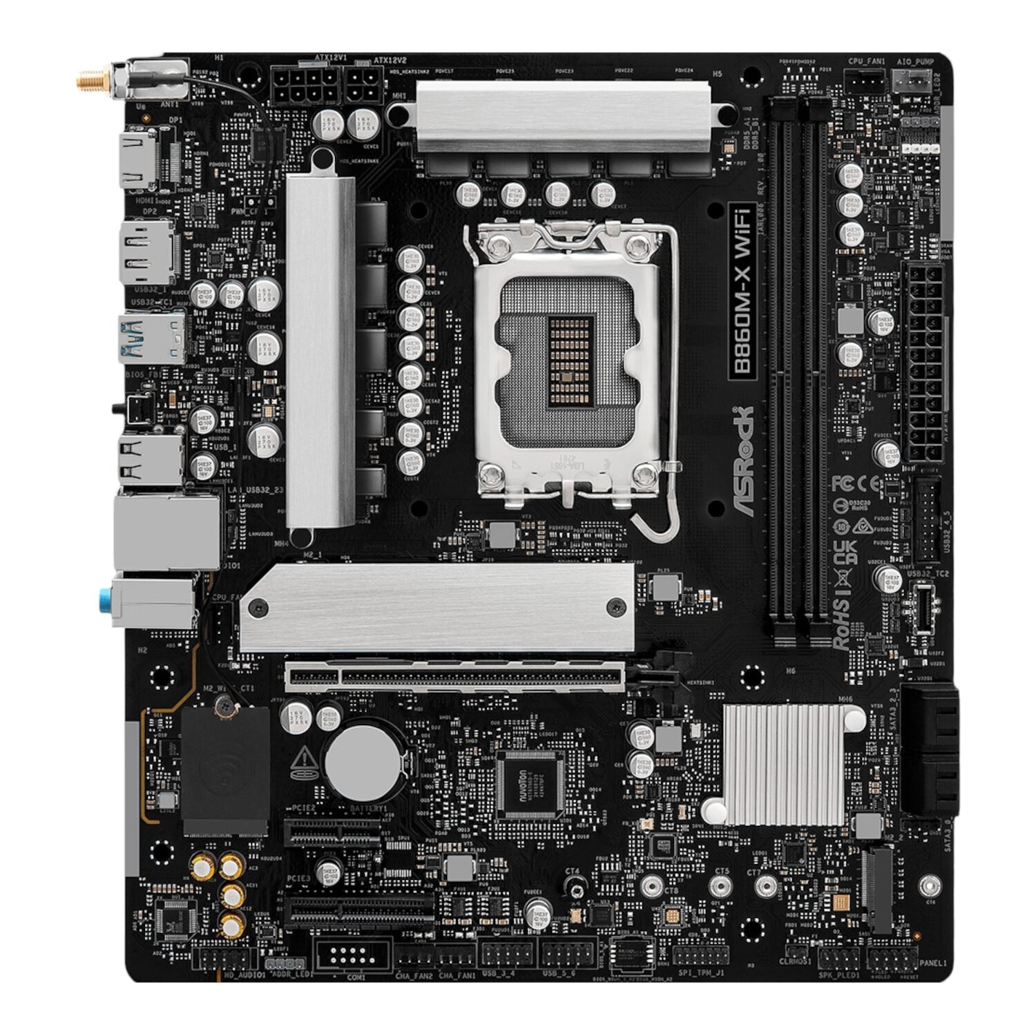 ASRock B860M-X Micro ATX DDR5 Motherboard (PCIe 5 and Wi-Fi 6E) - Image 3