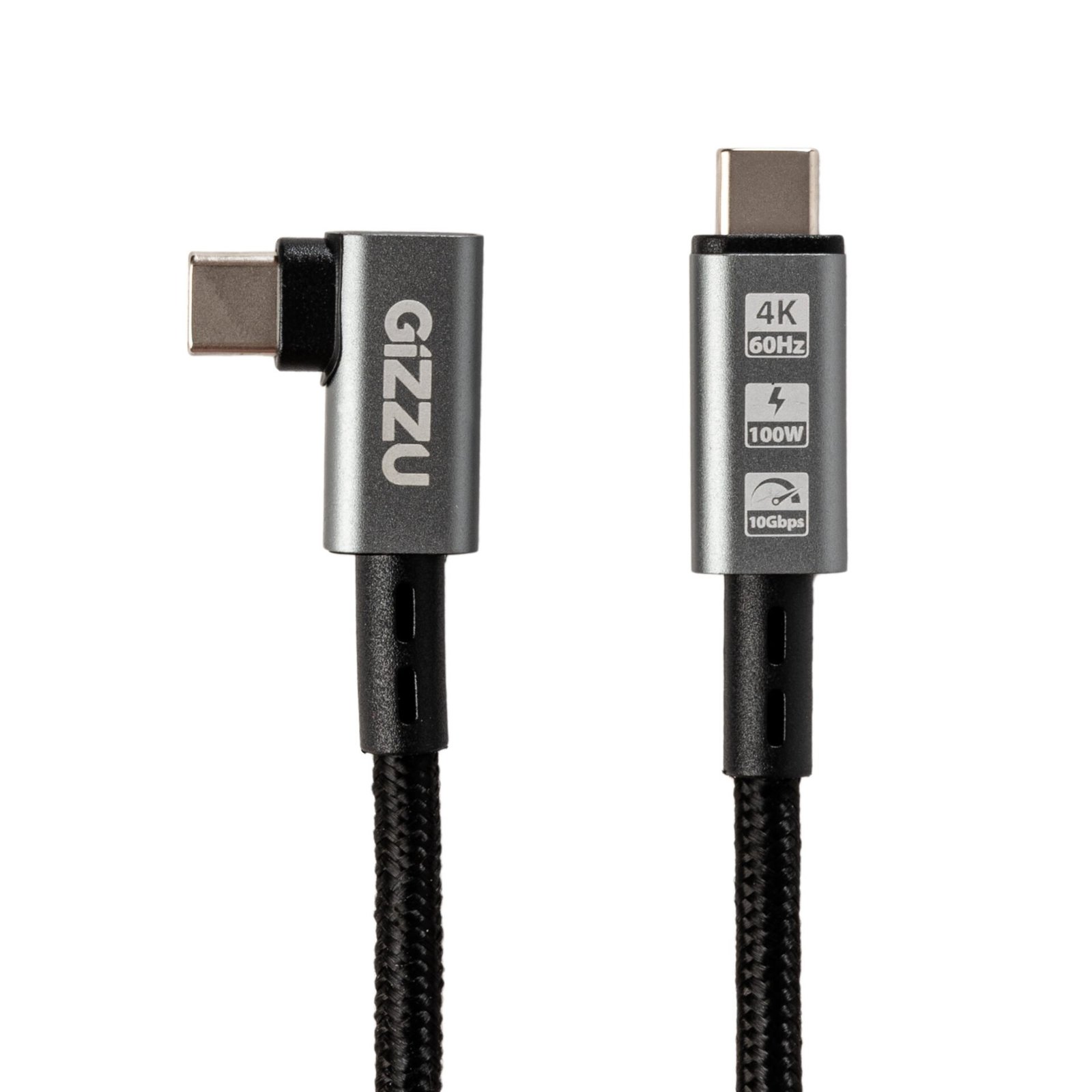 Gizzu 100W 10Gbps Type-C Angled 1m Cable - Image 2