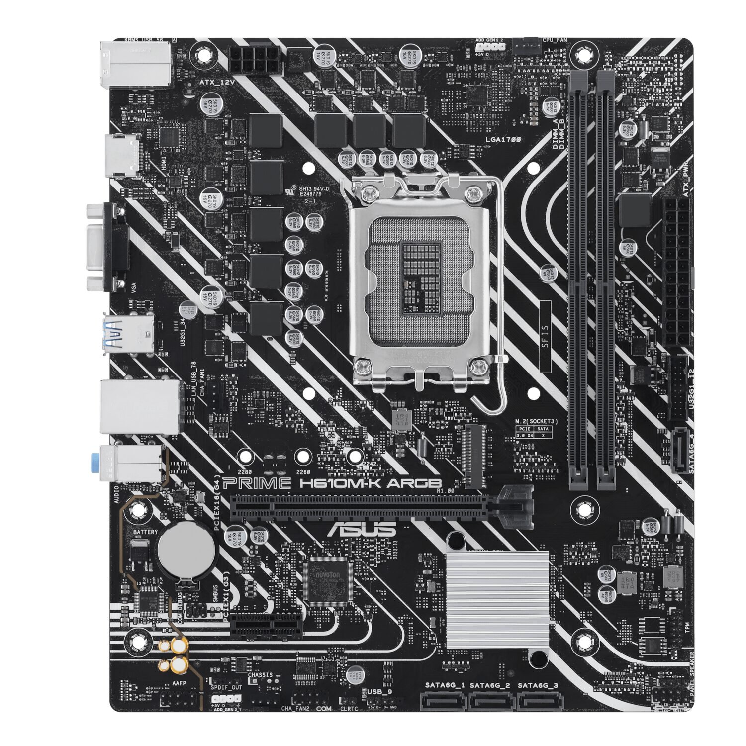 Asus PRIME H610M-R DDR5 LGA1700 Micro-ATX Motherboard - Image 2