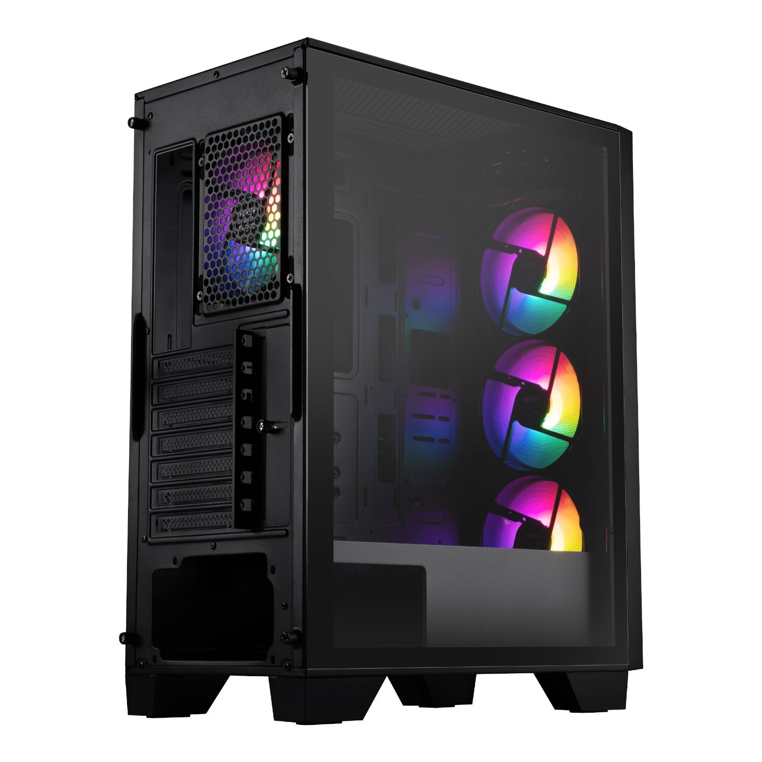 MSI MAG FORGE 130A Airflow ATX Gaming Chassis - Black - Image 4