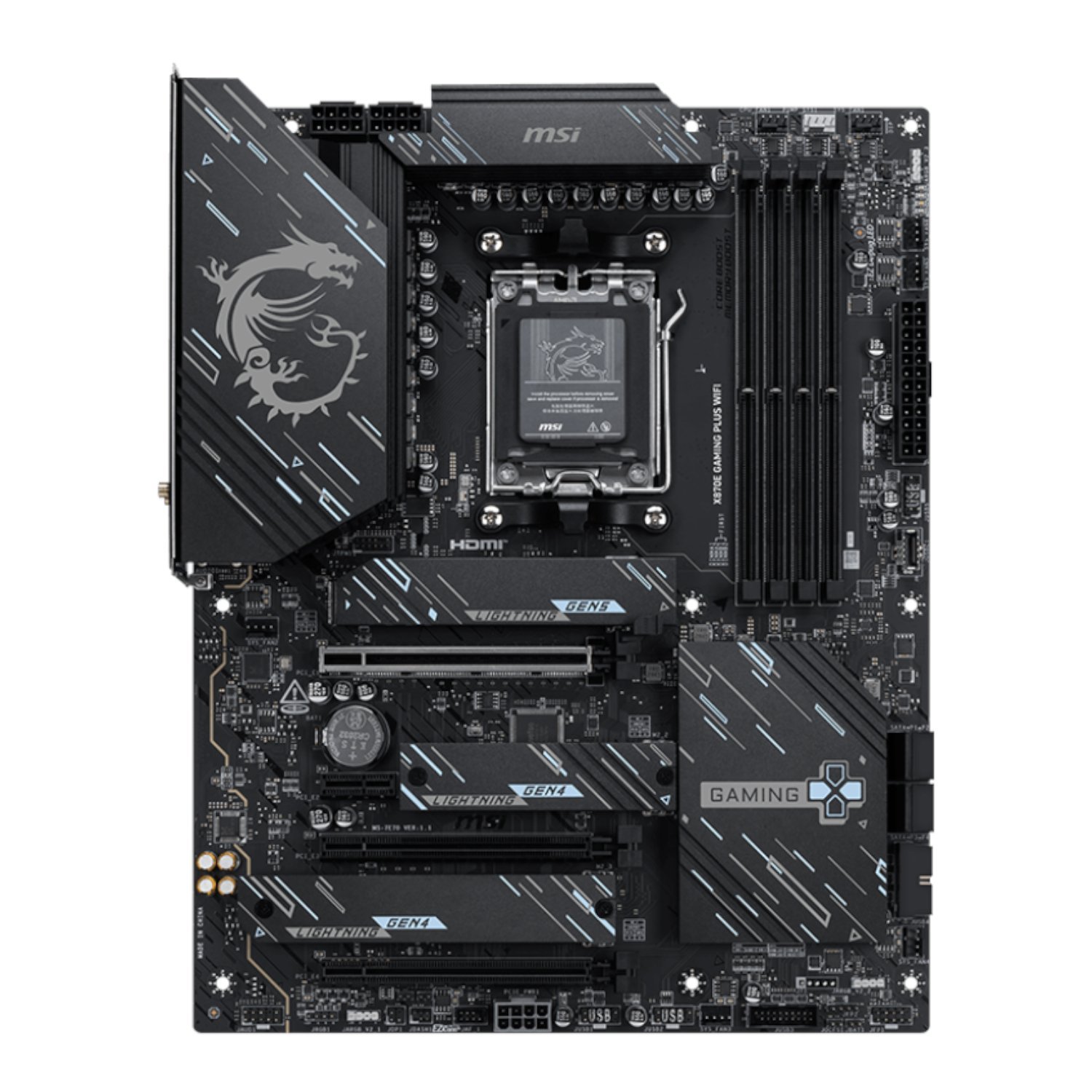 MSI X870E Gaming Plus WIFI AM5 ATX Gaming Motherboard - Image 2