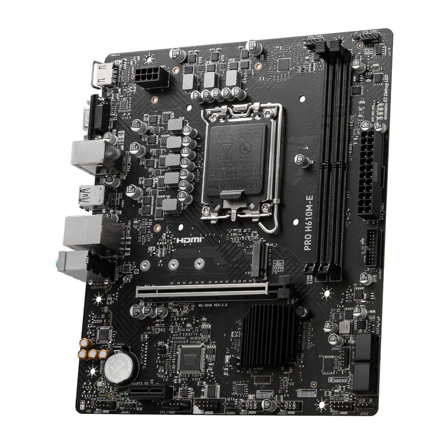 MSI PRO H610M-E Intel LGA1700 DDR5 M-ATX Motherboard - Image 4